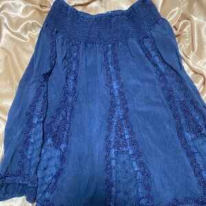 Elegant Blue Women's Skirt